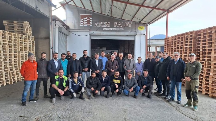 Ulubey Belediye Başkanı İsa Türkcan'dan Atemwood Palet Firmasına Ziyaret 
