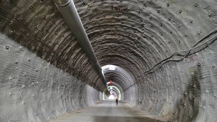 Çorum'da yapımı devam eden Kırkdilim Tünelleri'nde sona yaklaşılıyor