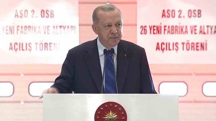  Erdoğan: “Tesisleri 'salgının başından beri 'yandık, bittik' diyenlere en güzel cevap”