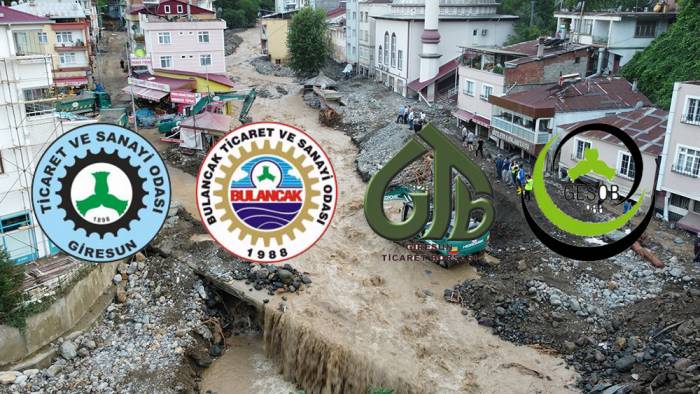 Giresun’da odalar ve borsalardan sel felaketi açıklaması