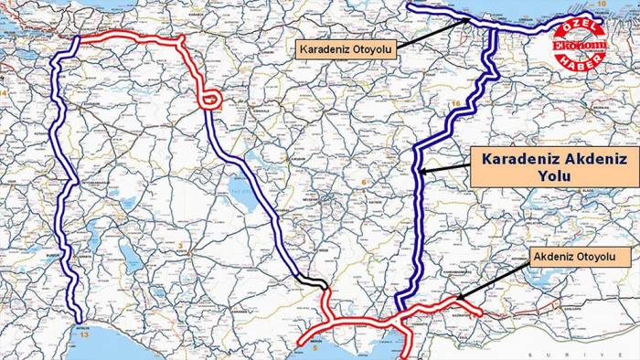 Karadeniz Akdeniz Otoyolu’nda sona doğru