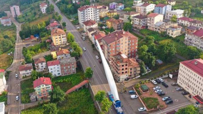 Ordu'da rüzgar enerjisi santrali kurulum çalışmaları başladı