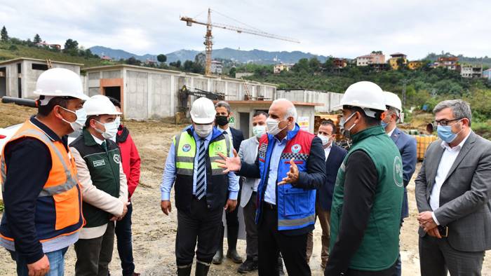 Trabzon'da İçme Suyu Arıtma Tesisi yapımı devam ediyor