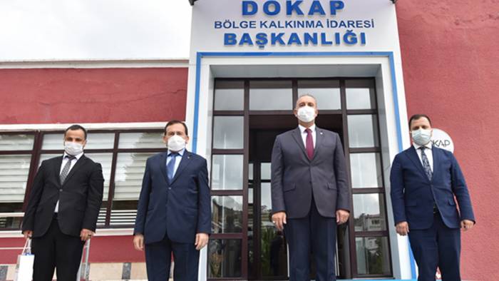 TTSO Başkanı Hacısalihoğlu, DOKAP Başkanı Gültekin'i ziyaret etti
