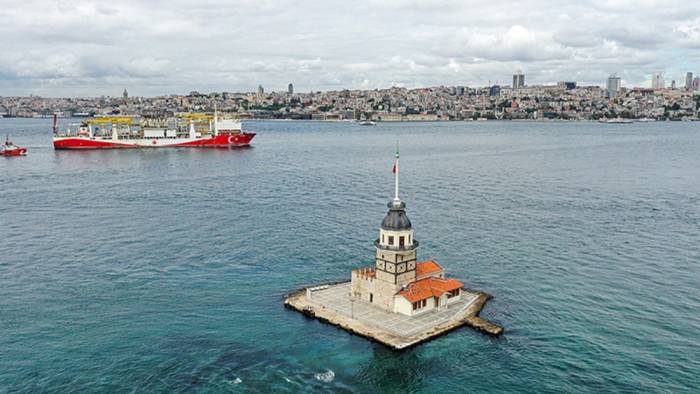 Yavuz sondaj gemisi Karadeniz'deki ilk görevi için yola çıktı