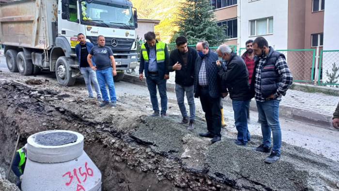 Artvin Belediyesi alt yapı çalışmalarına devam ediyor