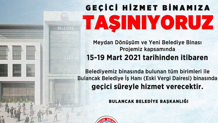 Bulancak Belediyesi taşınıyor