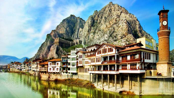 Bir film platosu Amasya