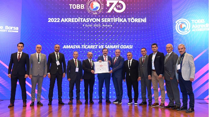 Amasya TSO 5 yıldızlı hizmetini yeniden tescilledi