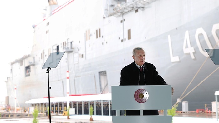 Erdoğan: TCG, kendi alanında dünyanın ilk savaş gemisidir