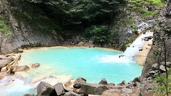 Giresun’un Pamukkalesi’ne ziyaretçi akını