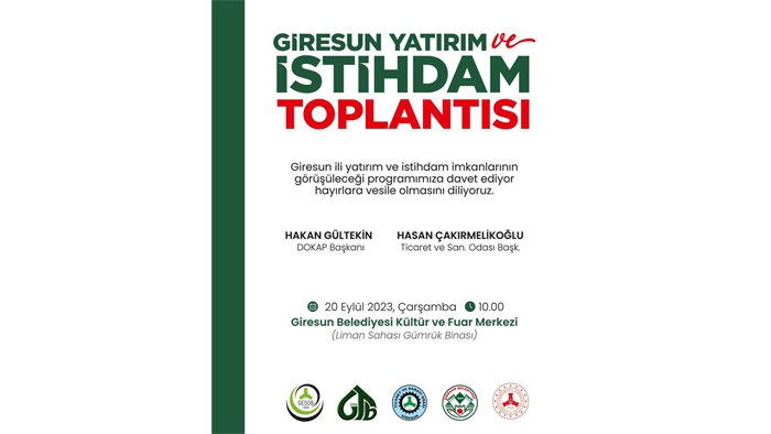 Giresun yatırım ve istihdam toplantısı