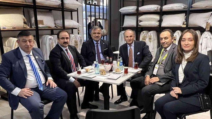 Heimtextil Fuarı’nda Samsun’un sağlıklı yorgan ve yastıklarına ilgi