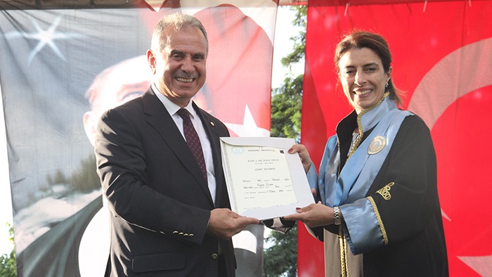 KTÜ’nün ilk mezunlardan TTB Başkanı Ergan, 40 yıl sonra diplomasını aldı