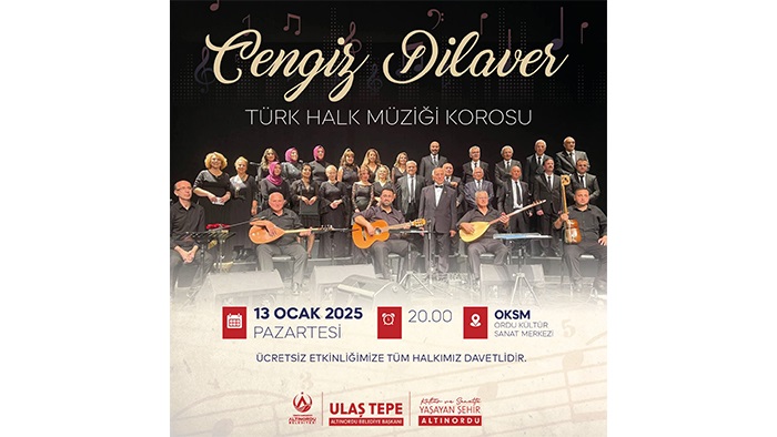 Kültür ve sanatla yaşayan şehir Altınordu, Türk halk müziği ezgileri yankılanacak