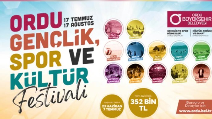 Ordu’da 1 ay festival var! 7’den 70’e herkes bu festivale davetli