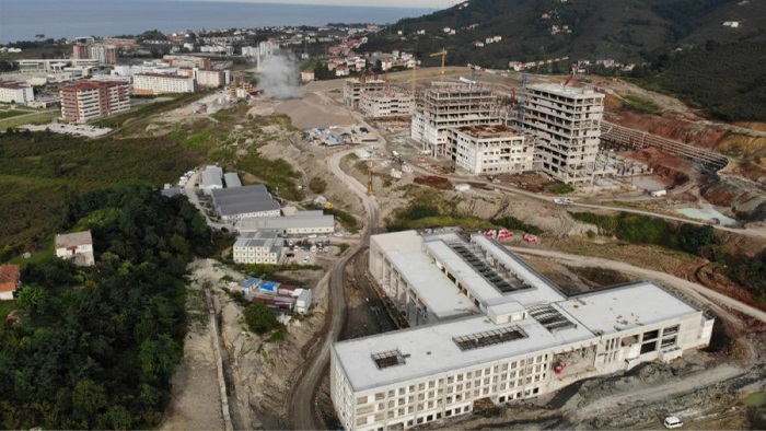 Ordu Şehir Hastanesi inşaatı yüzde 50’ye yaklaştı
