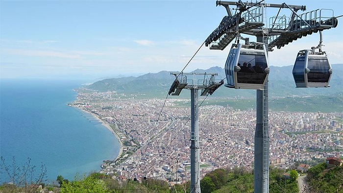 Ordu'ya gelenler teleferiğe bindi, Ordu Pidesi yedi