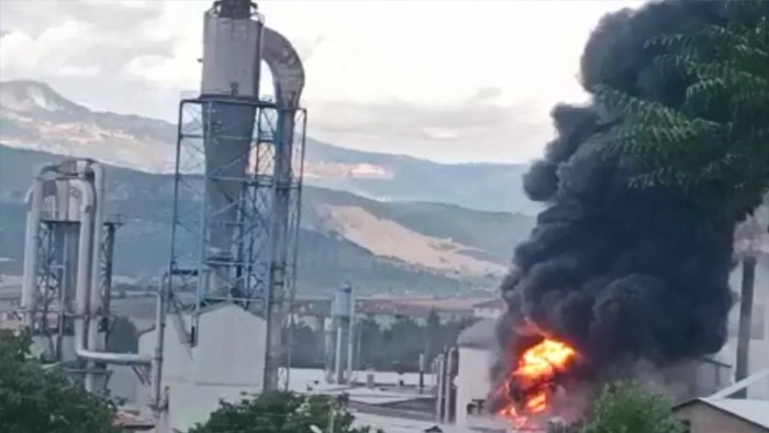 Samsun'da orman ürünleri fabrikasında yangın