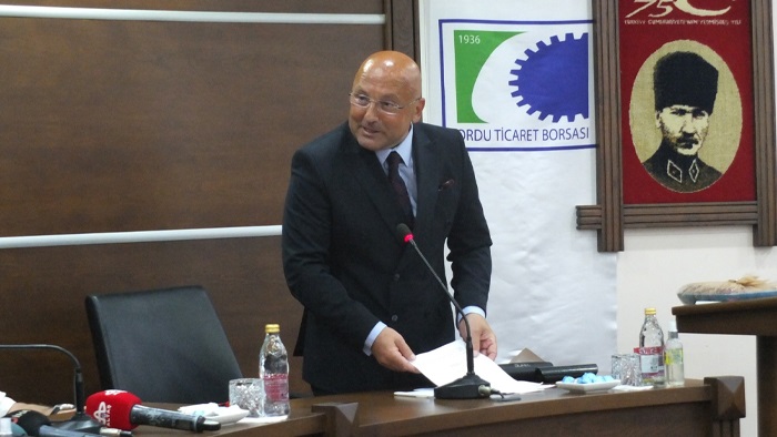 TOBB Başkanı Ordu Ticaret Borsası'nda