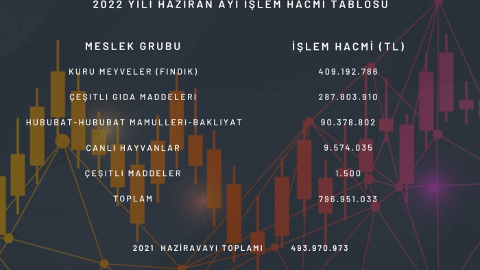 TTB’de Haziran ayı İşlem Hacmi