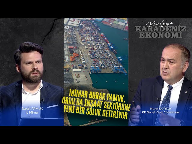 Mimar Burak Pamuk, Ordu'da inşaat sektörüne yeni bir soluk getiriyor