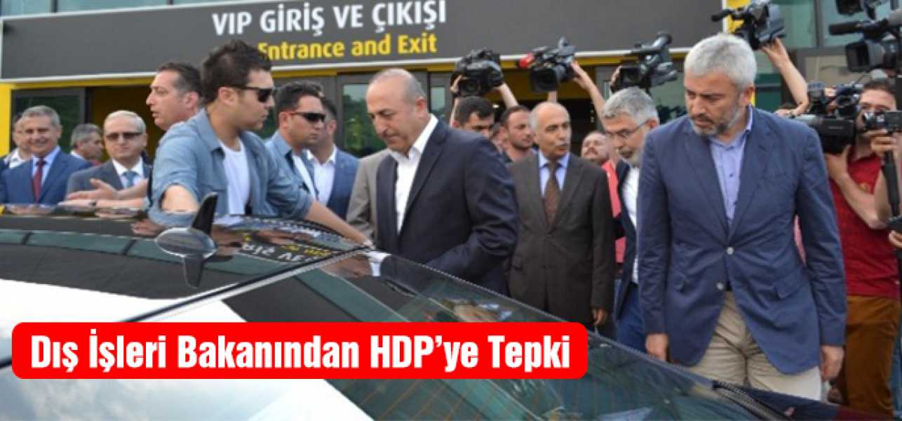 Dışişleri Bakanından HDP'ye Tepki: