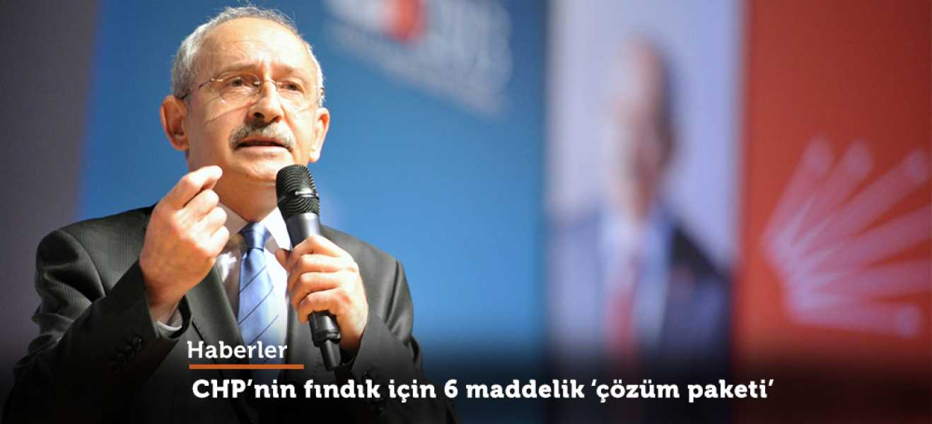 CHP'nin fındık için 6 maddelik 'çözüm paketi'