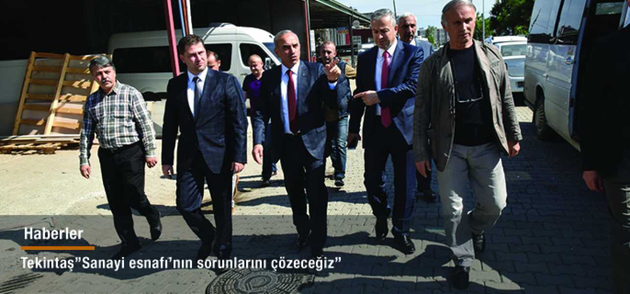 Altınordu Belediye Başkanı Engin Tekintaş 2. Sanayi esnafını ziyaret etti.