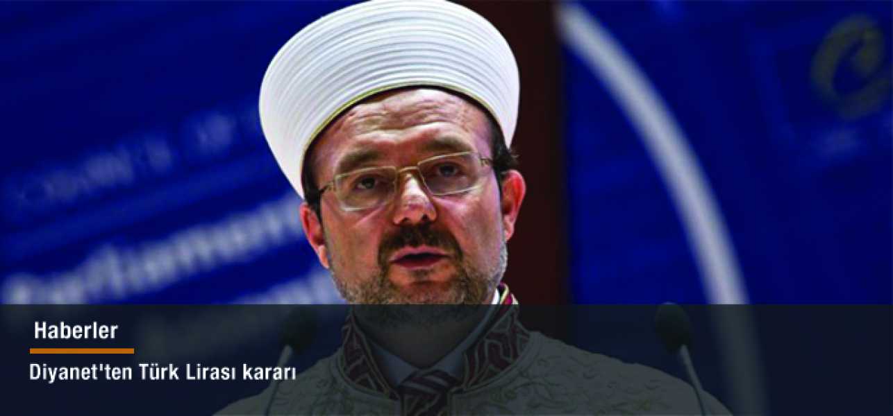 Diyanet'ten Türk Lirası kararı