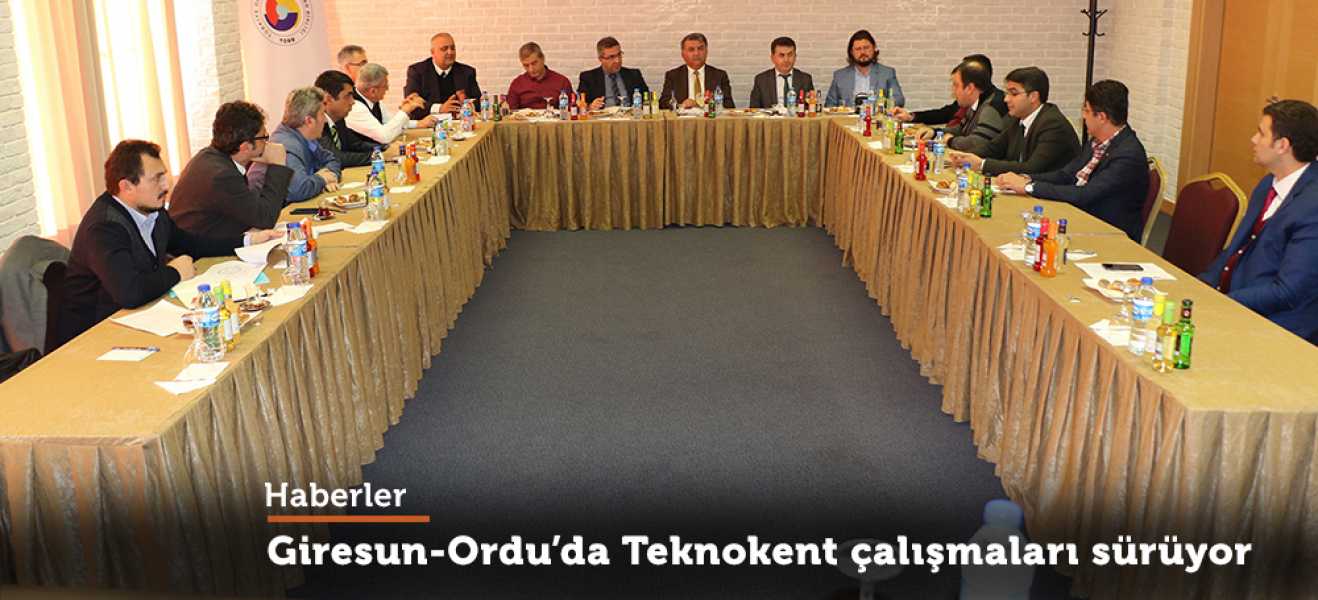 GİRESUN-ORDU TEKNOLOJİ GELİŞTİRME MERKEZİ PROJESİ TOPLANTI YAPILDI