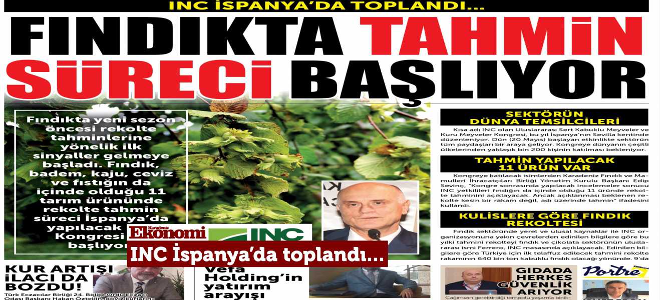 Fındıkta tahmin süreci başlıyor