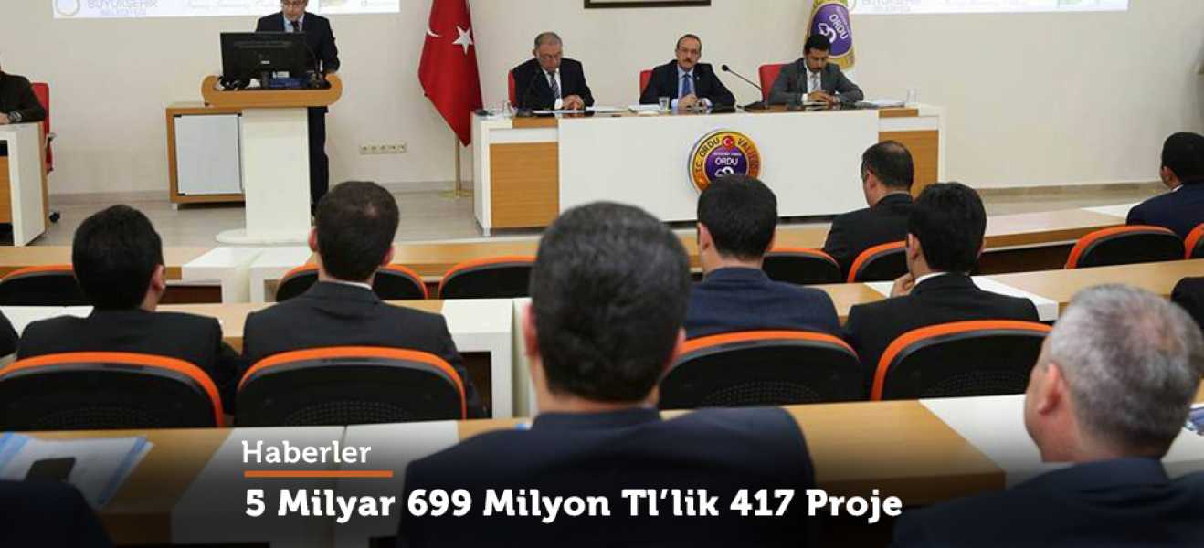 5 Milyar 699 Milyon Tl'lik 417 Proje