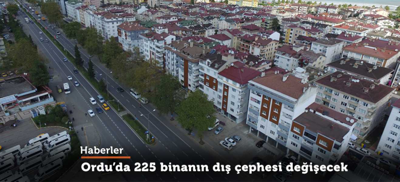 Ordu'da 225 binanın dış cephesi değişecek 