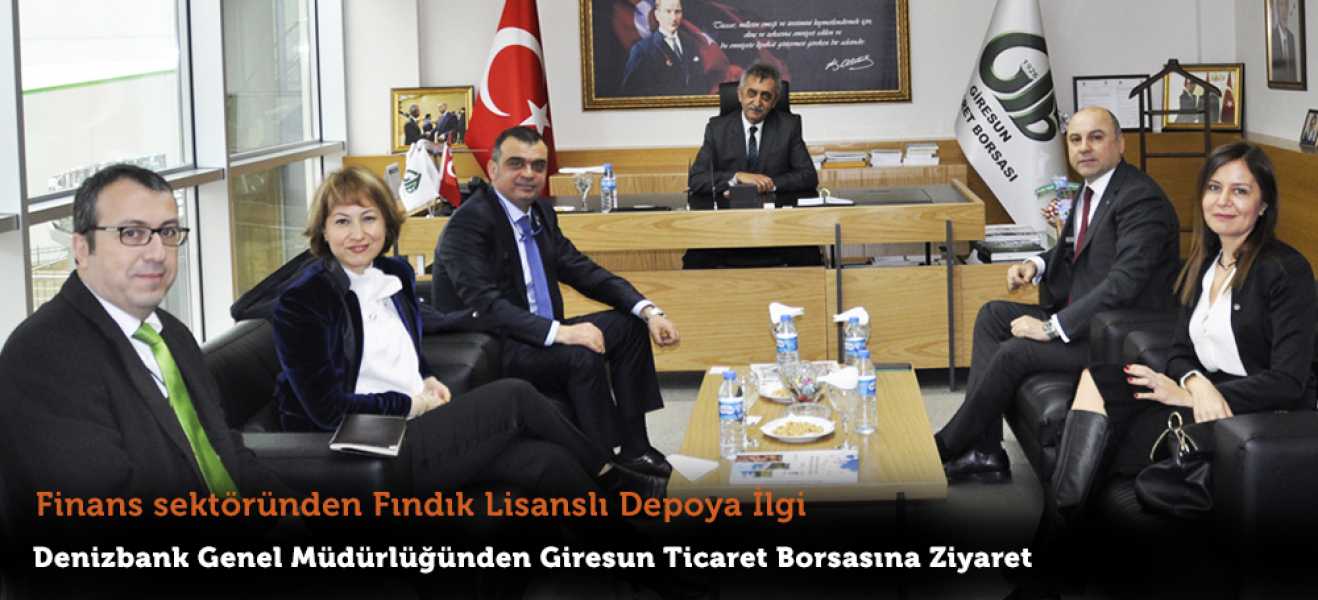 Denizbank Genel Müdürlüğünden Giresun Ticaret Borsasına Ziyaret