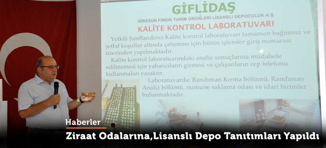 Ziraat Odalarına, Lisanslı Depo Tanıtımı Yapıldı