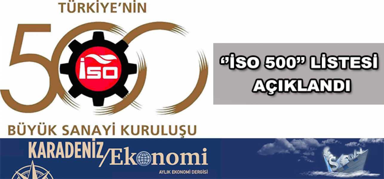 'İSO 500' listesi açıklandı