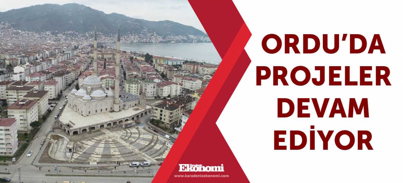 Ordu'da projeler devam ediyor