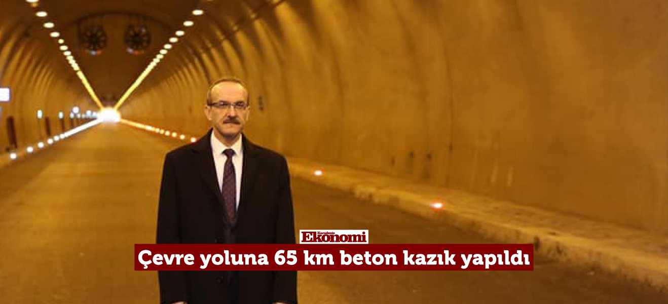 Çevre yoluna 65 km beton kazık yapıldı