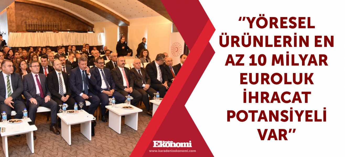 ''Yöresel ürünlerin en az 10 milyar euroluk ihracat potansiyeli var''