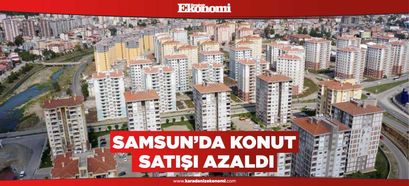 Samsun'da konut satışı azaldı