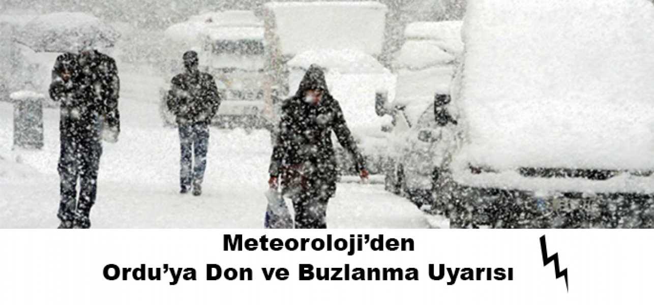 Meteoroloji Ordu Bölgesini Don Olayına Karşı Uyarıyor