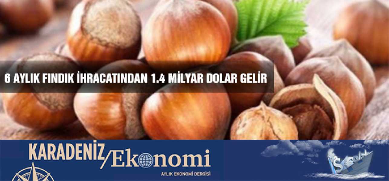 6 Aylık Fındık İhracatından 1.4 Milyar Dolar Gelir