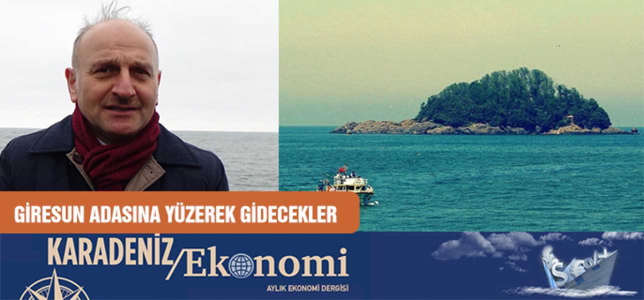 GİRESUN ADASI'NA YÜZEREK GİDECEKLER