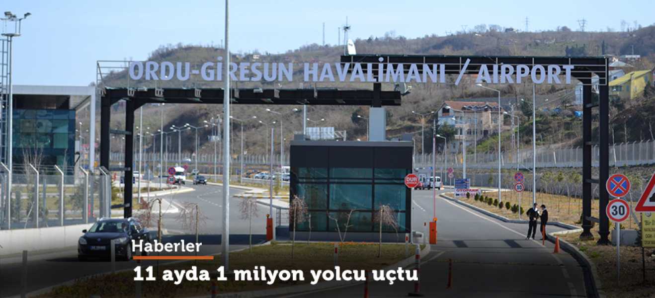 11 ayda 1 milyon yolcu uçtu