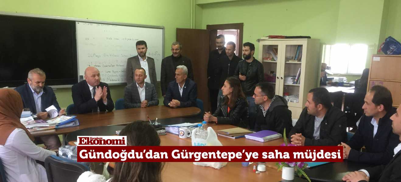 Gündoğdudan Gürgentepeye Saha Müjdesi