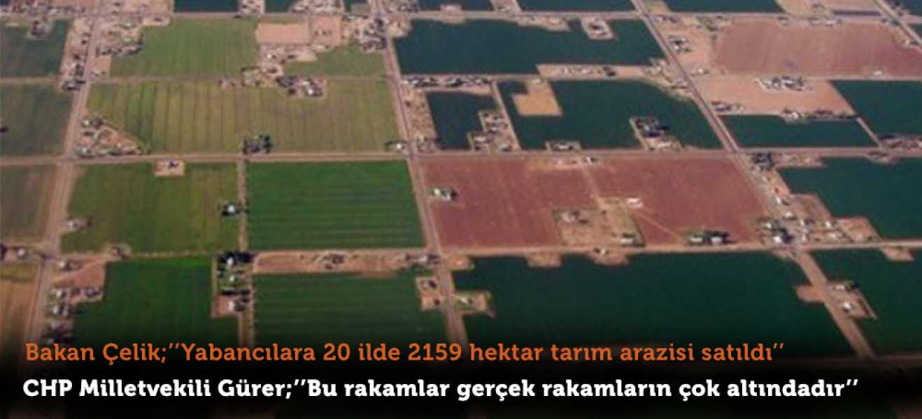 Yabancılara 20 ilde 2159 hektar tarım arazisi satıldı