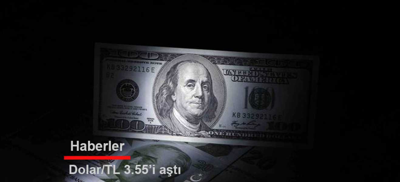 Dolar/TL 3.55'i aştı