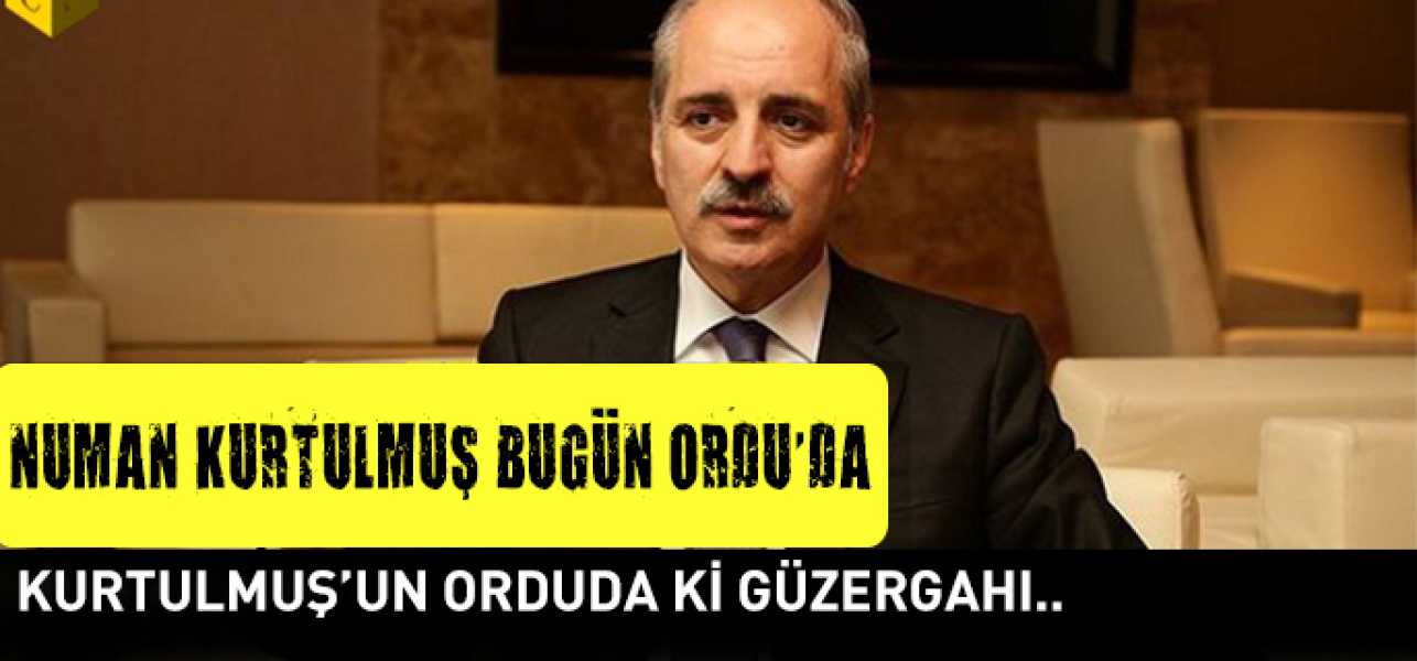 Başbakan Yardımcısı AK Parti 1. Sıra Milletvekili Adayı Numan Kurtulmuş Bugün Ordu'da.