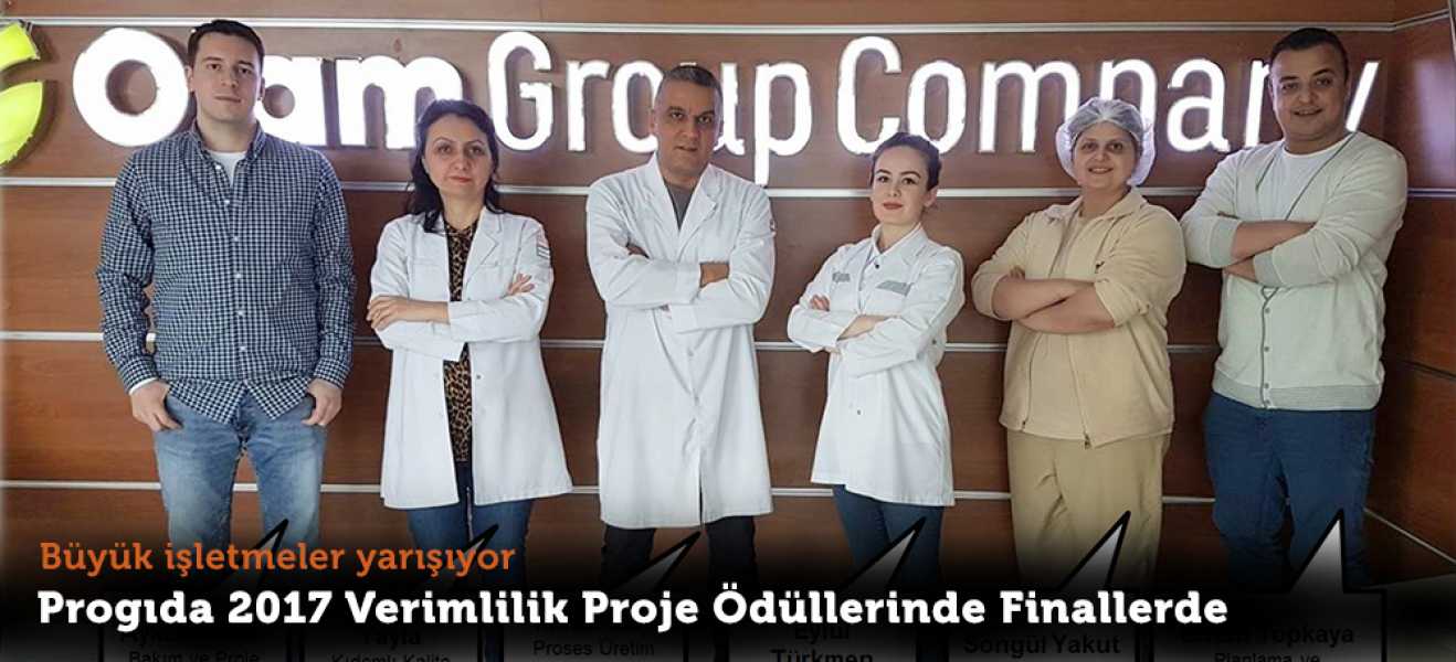 PROGIDA 2017 VERİMLİLİK PROJE ÖDÜLLERİNDE FİNALDE